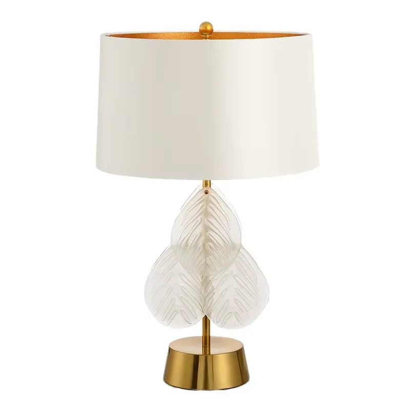 Glass Bed - Lampe de bureau LED post-moderne américaine,