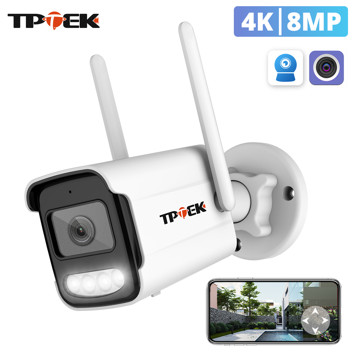 Btt Skr Mini - Caméra IP 8MP 4K, caméra de