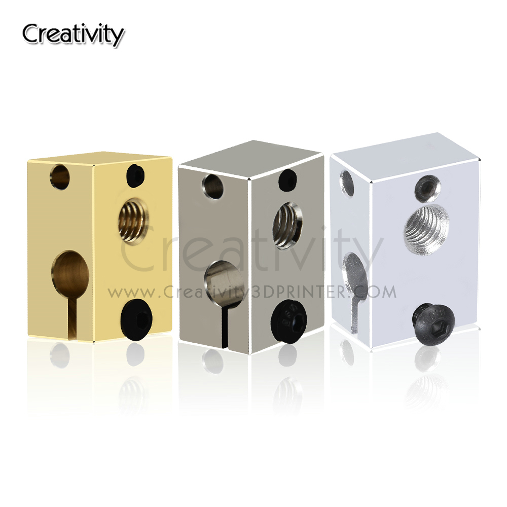 Direct Drive Extruder - Bloc chauffant V6 PT100 en cuivre