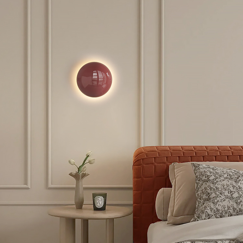 Glass Bed - Lampes murales minimalistes Bauhaus en fer,