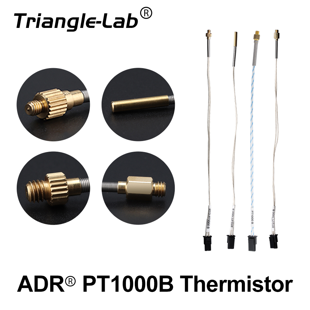 Nozzle Tungsten - Trianglelab ADR ™ Thermistance PT1000 précise,