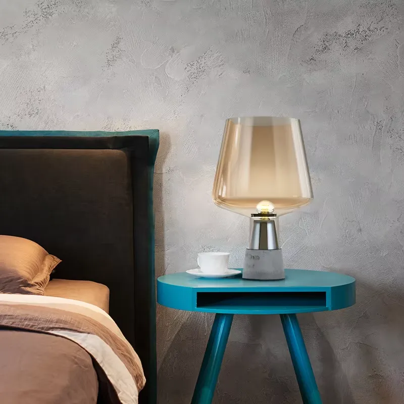 Lampe de table en ciment, desi - Glass Bed avis et prix