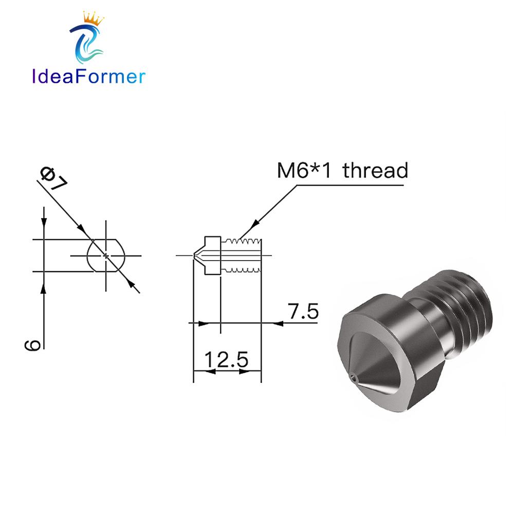 Buse V6 en acier trempé 0.2/0. - Nozzle Tungsten avis et prix