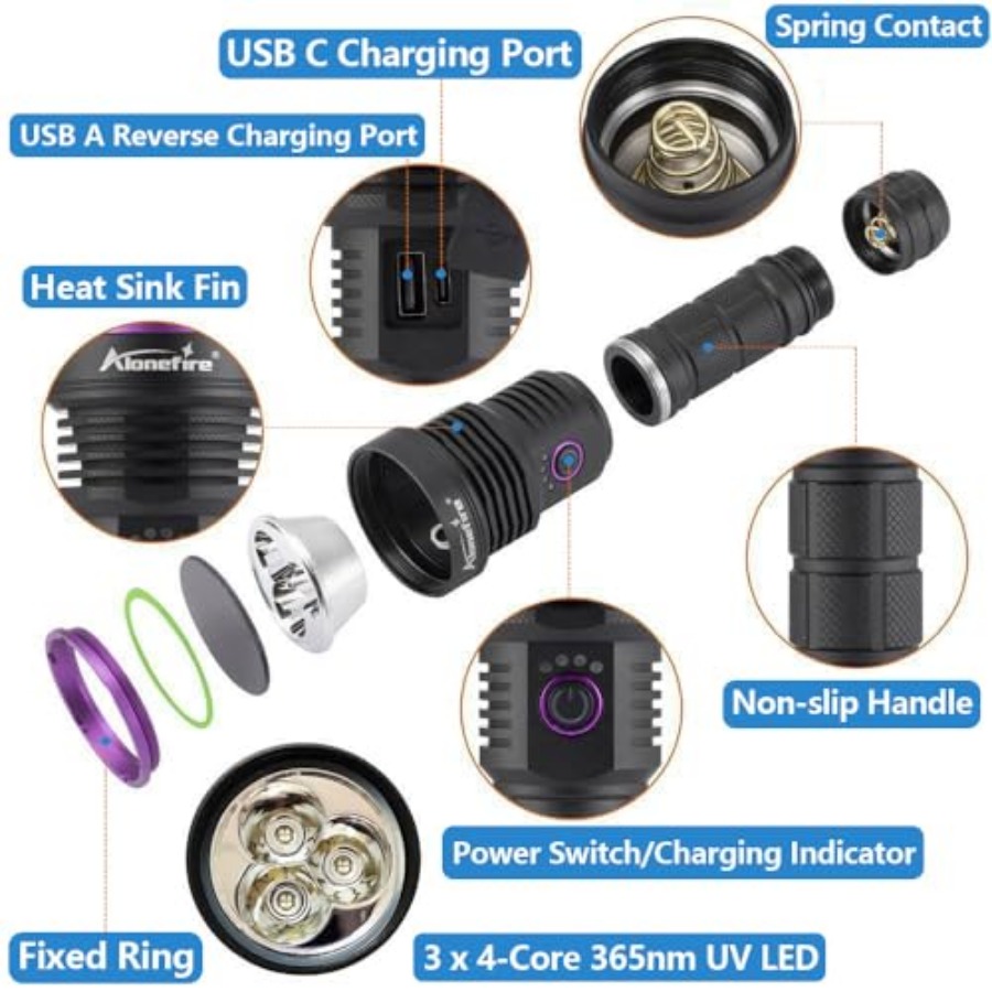 Lampe torche UV SV43 36W 365nm - Uv Resin avis et prix